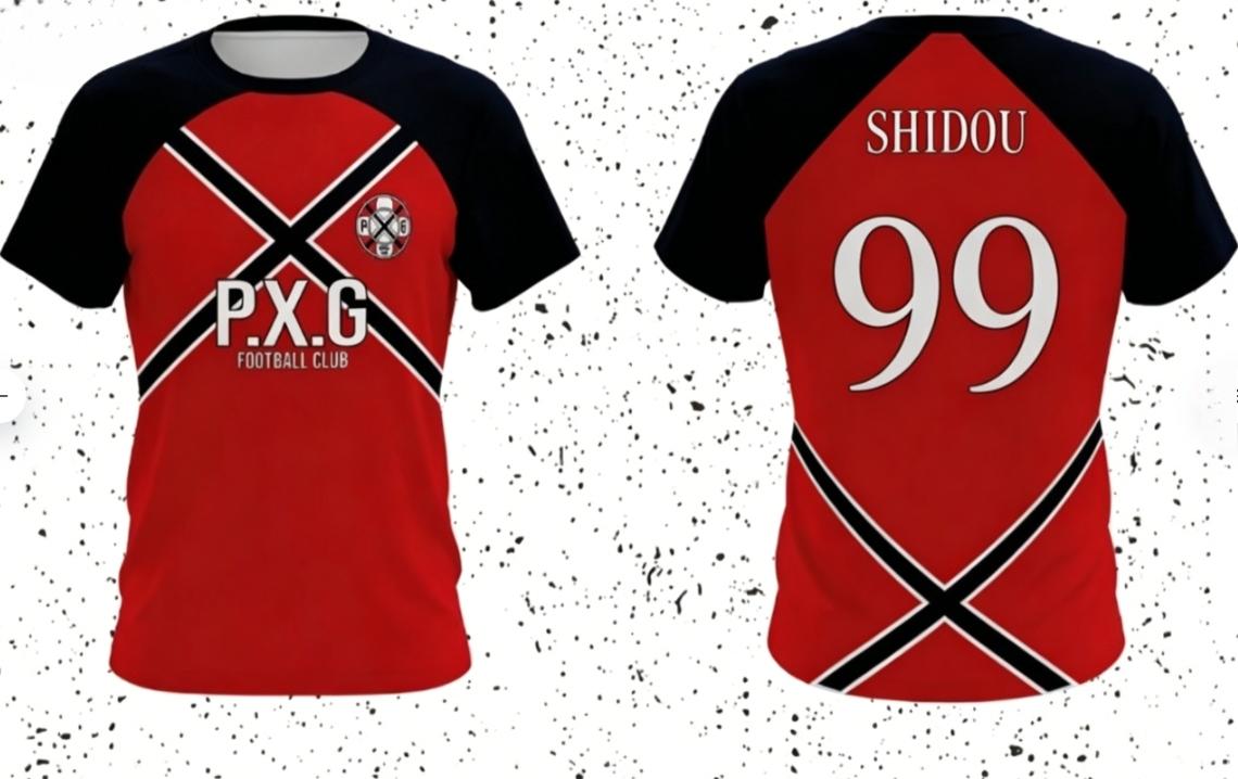 Anime PXG Soccer Jersey Men's and Women Breathable Football Short-Sleeved T-Shirt Japanese Anime SHIDOU RIN Cosplay Costume