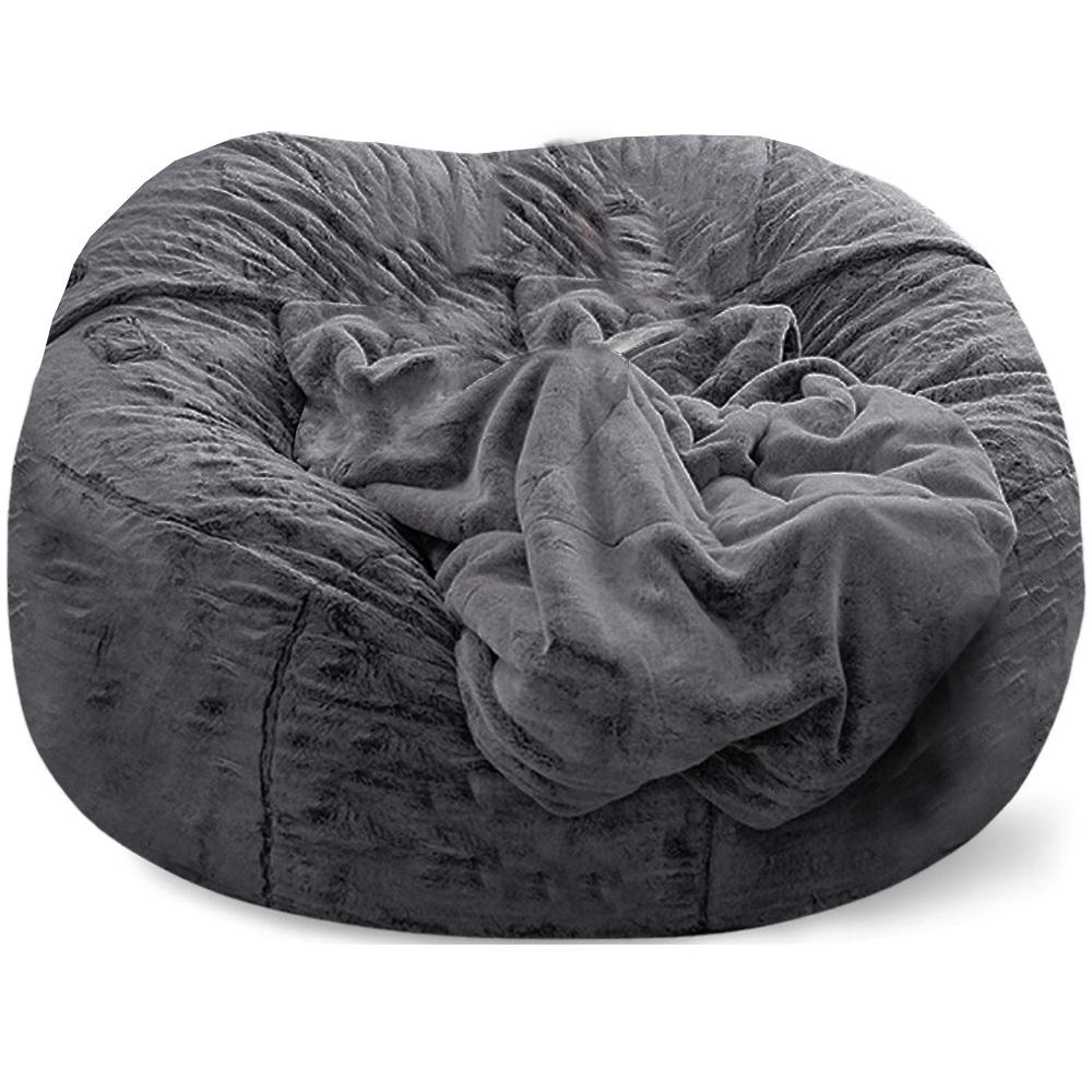 1 piece lazy sofa set bean bag (without padding, only outter cover) living room single sofa home leisure chair
