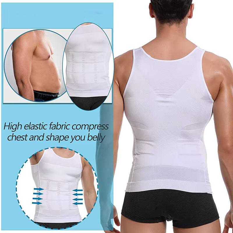 high quality Men's Body Shaper Shirt Tummy Vest Thermal Compression Base Layer Muscle Tank Top Shapewear sauna vest high quality Men's Body Shaper Shirt Tummy Vest Thermal Compression Base Layer Muscle Tank Top Shapewear sauna vest