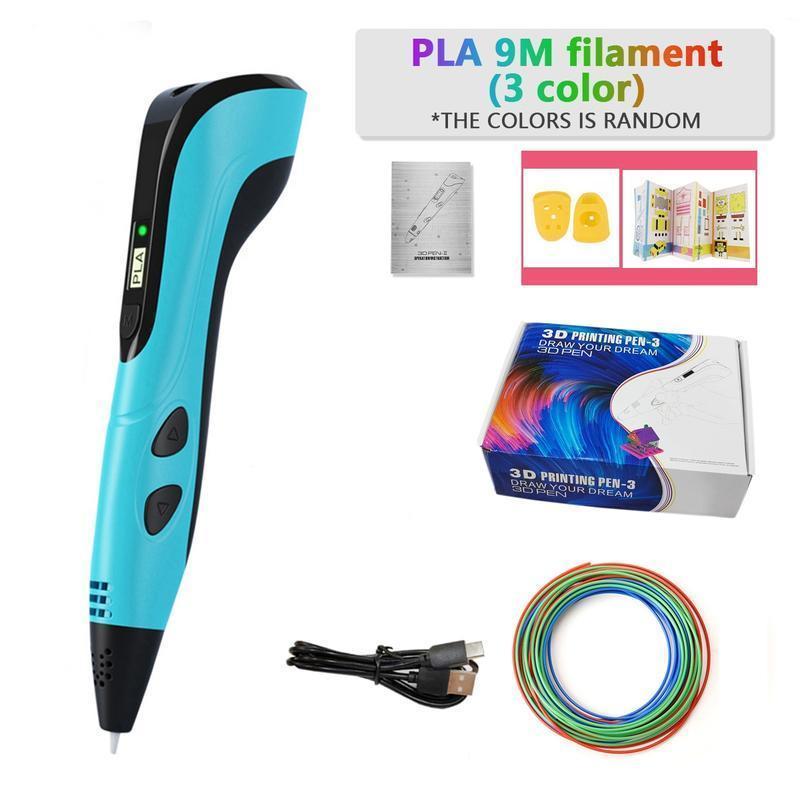 3D Printing Pen Kit, Includes Pla Filament Spool & A/c Adapter, Ergonomic Design, Easy Operation, Ideal for Kids Ages 6+ Education