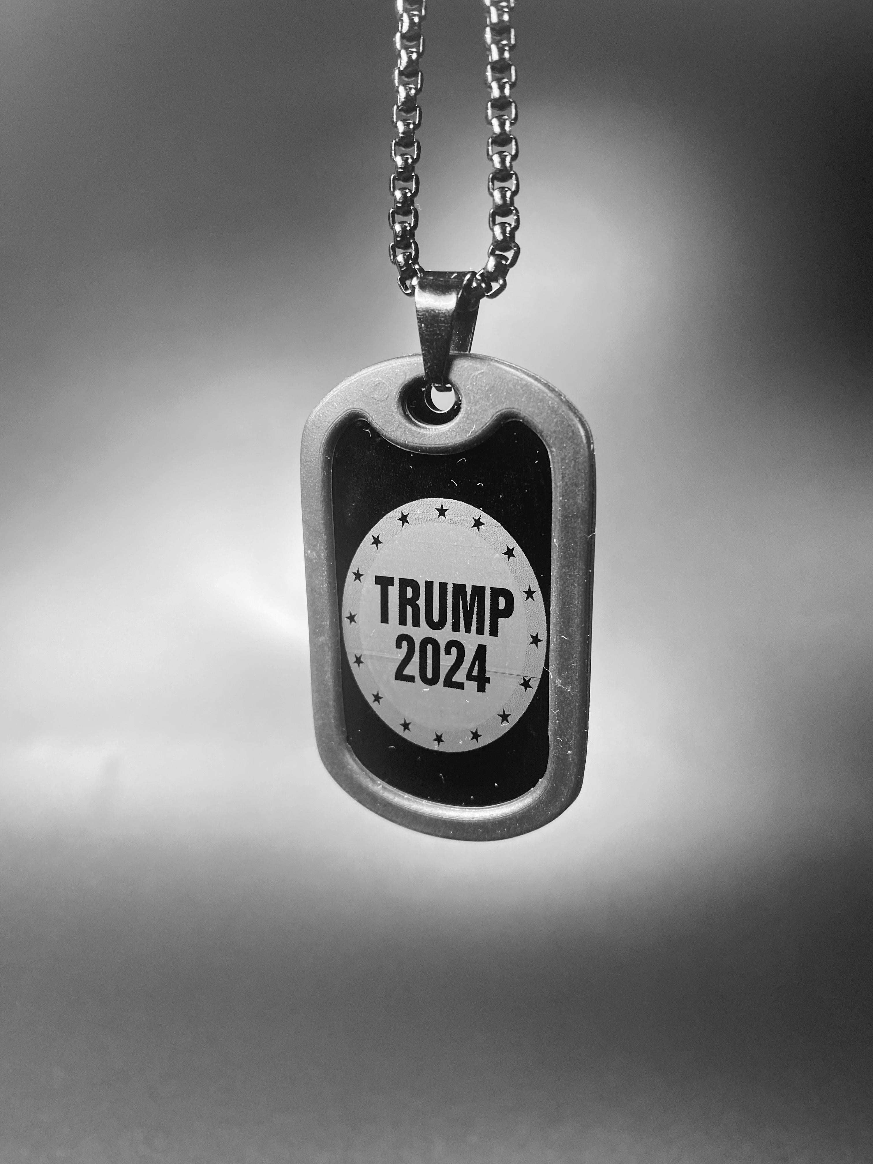 Trump Rally Labels Necklace