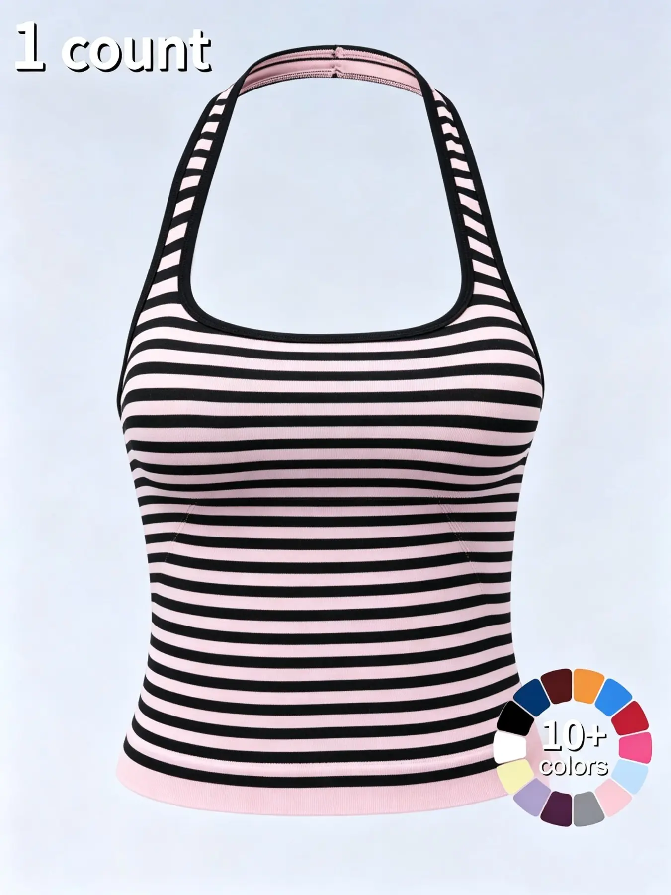 Foundation with black stripes