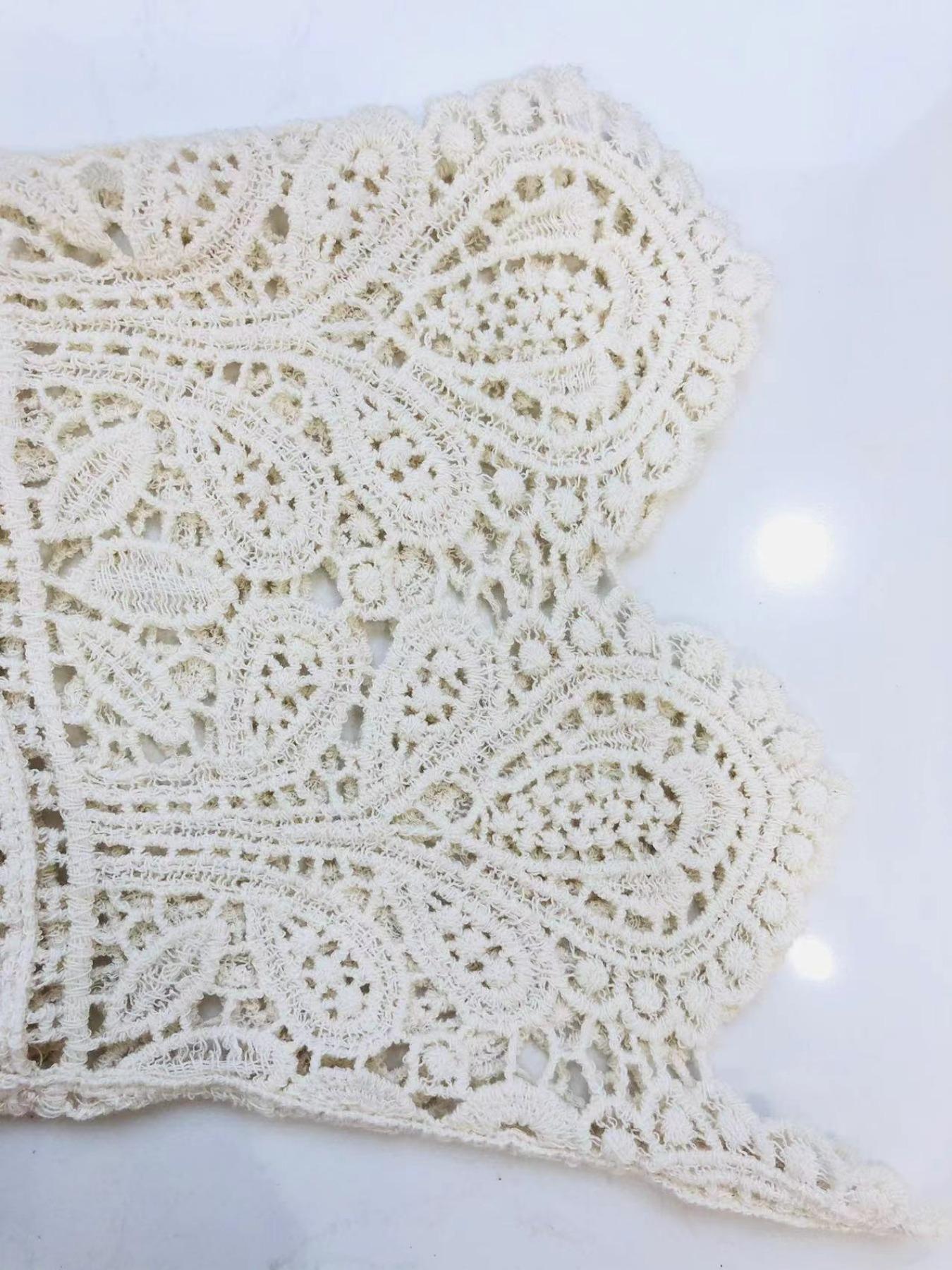 Women's Plain Hollow Out Sheer Scoop Neck Cover Up Top, Casual Asymmetrical Hem Cover Up Top for Summer, Fashion Women's Swimwear for Beach Holiday Vacation