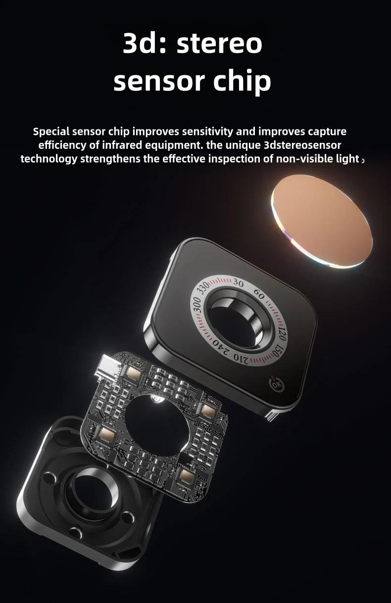 SecurEye Pro Hidden Camera Detector - WiFi Signal Scanner, Infrared & Magnetic Lens Finder for Spy Cams, GPS Trackers at Home/Office/Travel, Real-Time Alert