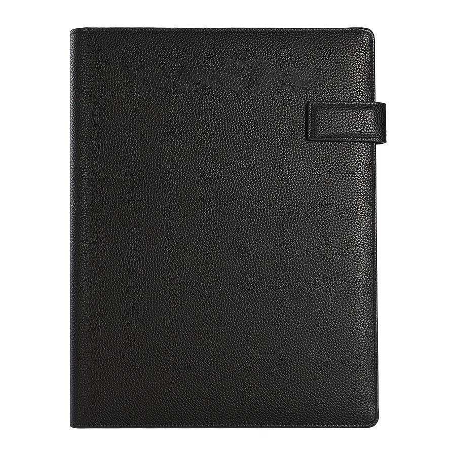 Multifunctional A4 File Folder with Sticky Notes, Office Storage Business Leather Document Manager, Contract Signing Book Office Supplies