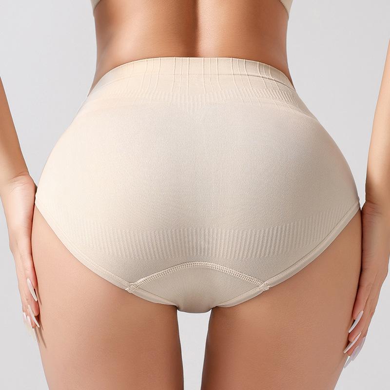 Women's Seamless Cotton Crotch Mid Rise Briefs Solid Sexy Panties for Young Girls