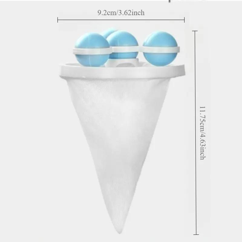 3 pieces/washing machine hair filter - floating lint trap, no power required, commercial cleaning, laundry mesh bag, durable material, easy to use, suitable for household laundry, ideal for all users