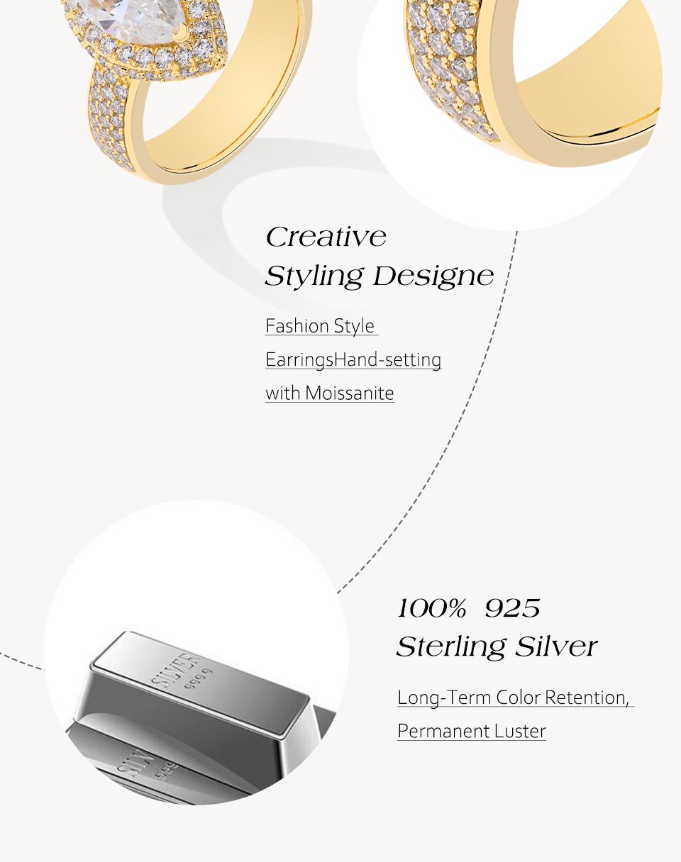 2CT Marquise Cut D Color VVS1 Synthetic Moissanite Ring for Women daily Wear Special Gift R184