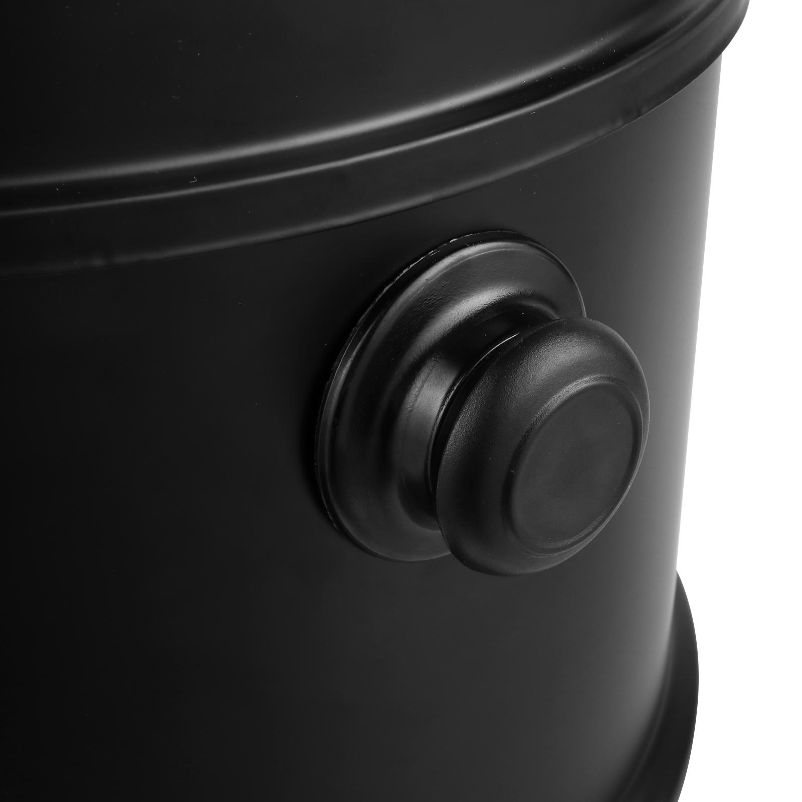 Smoker Carbon Grill, Portable Charcoal BBQ Barrel Grill with Thermometer, Iron Spray Adjustable Vent, for Camping, Backyard, Beach Parties