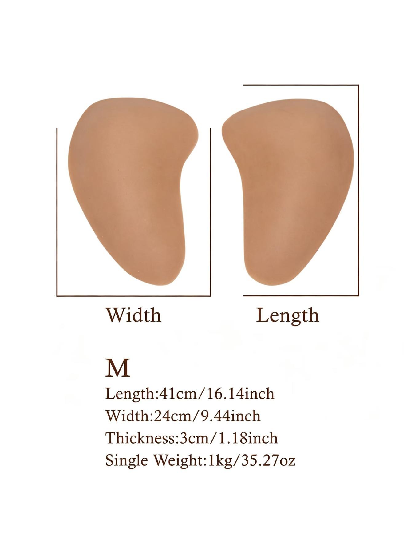 Pair of Silicone Hip Pads Thickened Design for S Shape Body Enhance Curves and Confidence