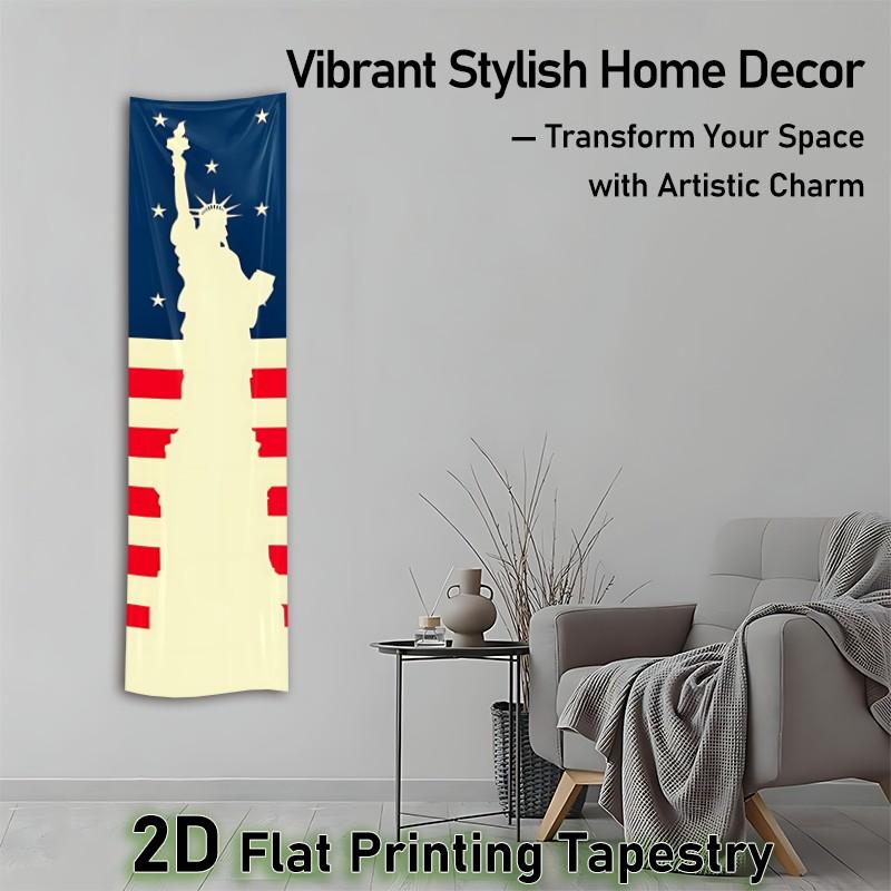 Mount Fuji Scenic Vertical Tapestry, Traditional Japanese Seigaiha Wave Patterns, Wall Hanging Tapestry for Bedroom Living Room, Polyester Tapestries