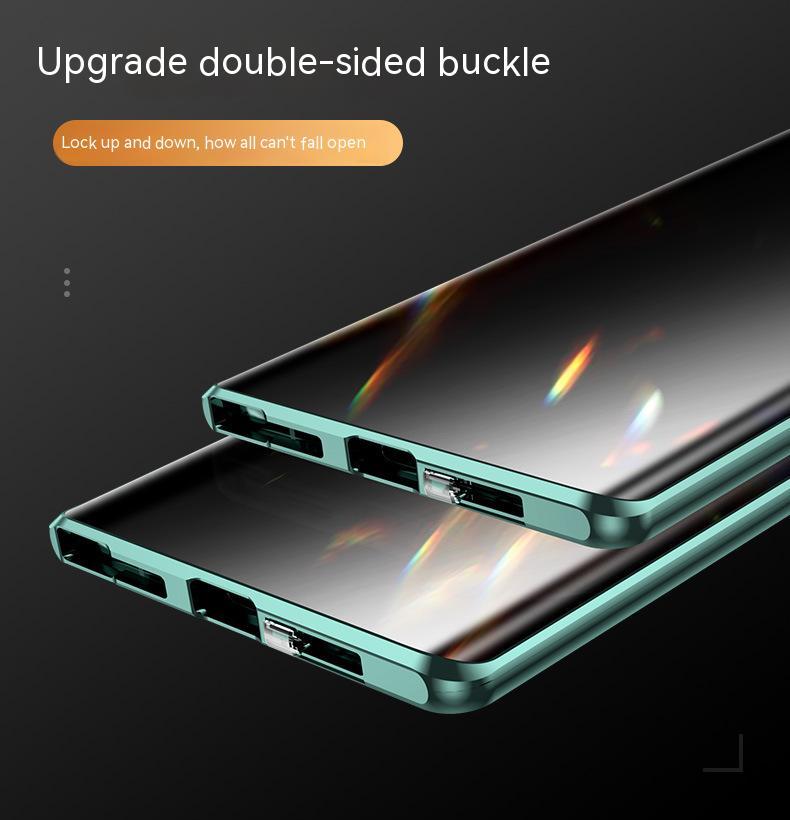 For Samsung Galaxy S25 S24 S23 S22 Ultra Plus Case 360° Anti Peeping Privacy Double Sided Glass Metal Magnetic Ultrathin Cover