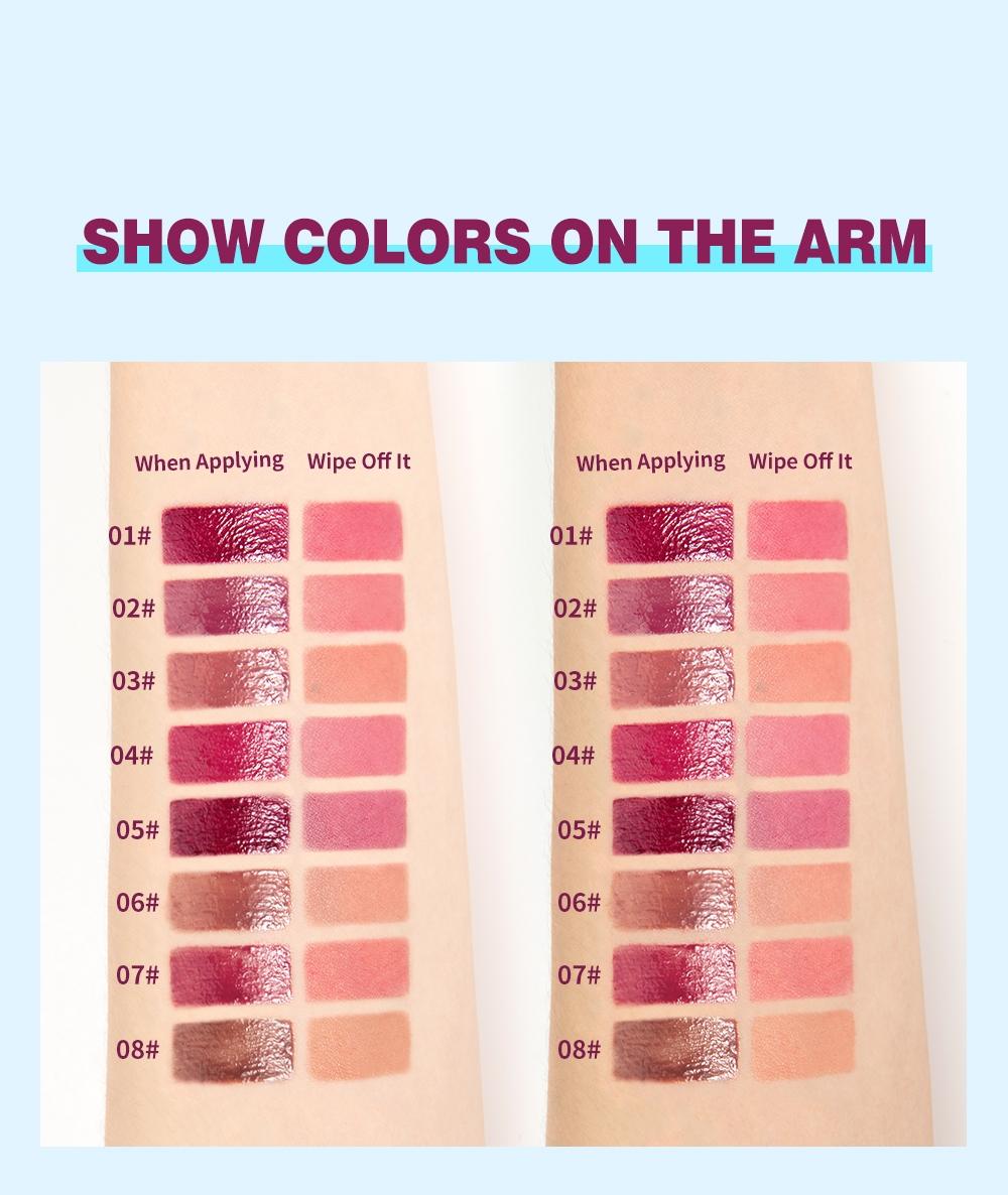 Hydrating Mirror Gloss Lipstick, Long-Lasting Moisture, Non-Greasy, Dewy Finish, Available in 8 Colors, Formaldehyde-Free, Single Item