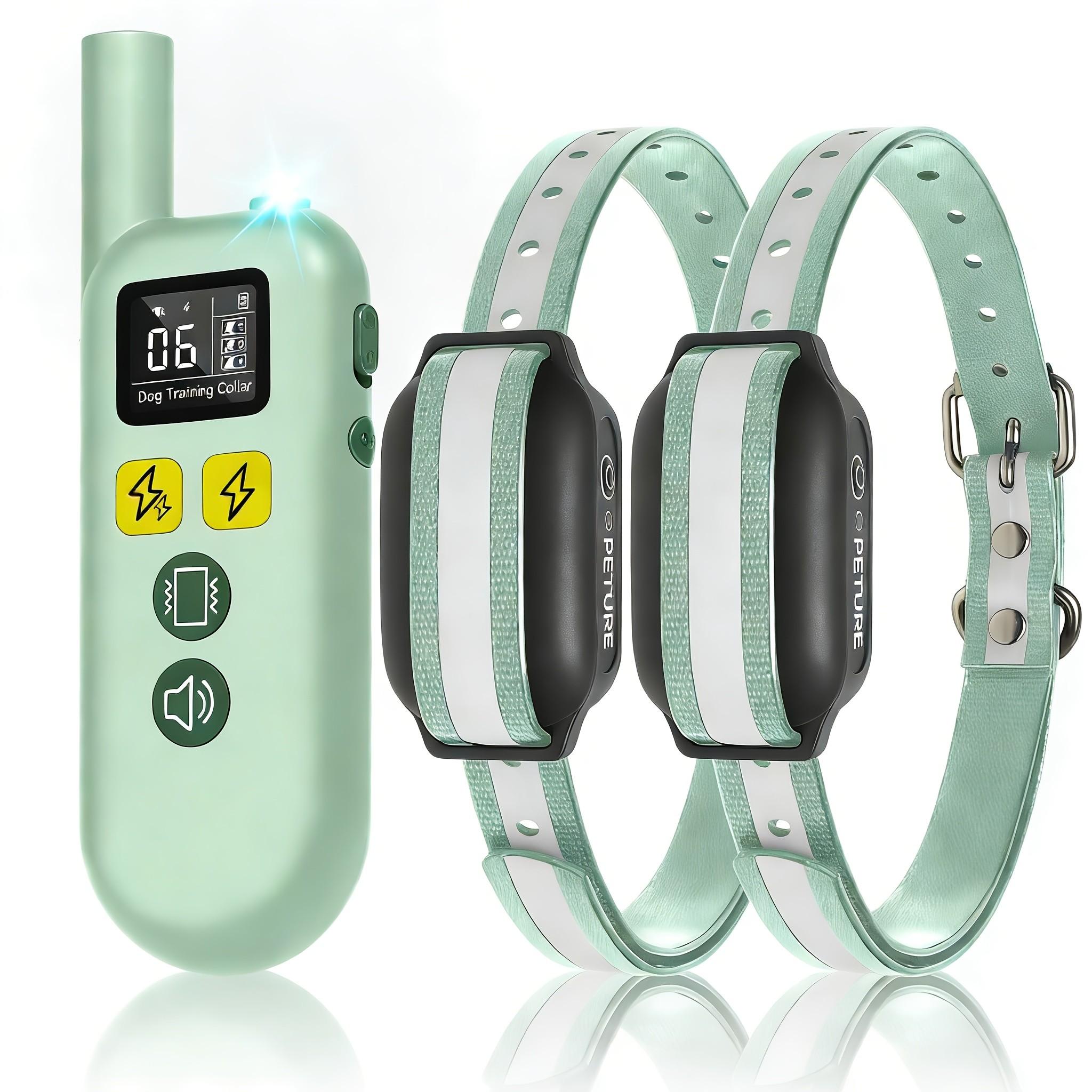 Dog Shock Collar for 2 Dogs, 3300ft Training Collar with Remote, 3 Modes: Beep, Shock, Rechargeable, Adjustable, for Medium Large Dogs (20-150lbs)