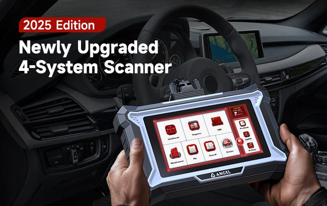 ANCEL DS100 OBD2 Scanner ABS/SRS/Transmission/Check Engine,7 Resets Oil, Brake, BMS, SAS, ETS, Gear Learning, Lifetime Updates,Free Support