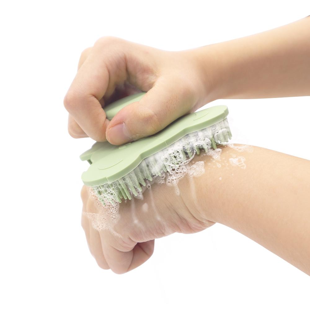 Baby Silicone Bath Brush, Shower Brush, Sensory Integration Touch Brush, Infant Massage Hairbrush, Baby Care Essentials