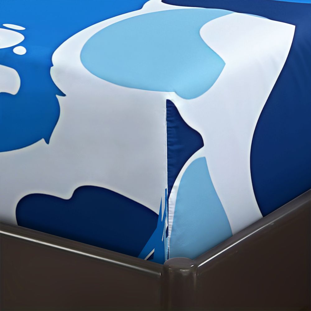 3Pcs Monkey Camo Fitted Sheet Set, Amoeba Pattern with Monkey Head Logos, Soft and Durable Bedding Fabric, Ideal for Modern Bedroom Style and Stylish Sleep Experience. Includes 2 Pillowcases, No Pillow Core, Bedsheet Sets