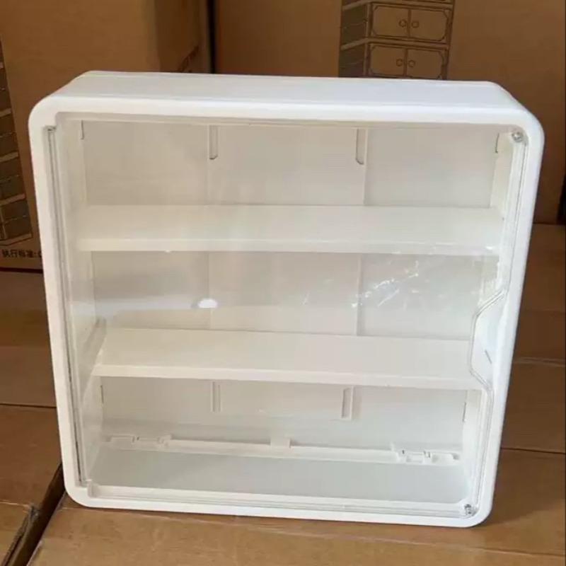 Large Wall-Mounted Display Rack, 4-Layer Acrylic Storage Box, Space-Saving Doll Shelf, Transparent Compartments, Ideal for Holidays