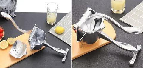 Hand Juicer Squeezer - Aluminum Manual Press Juicer with Ergonomic Grip for Efficient Juice Extraction of Pomegranates Citrus & More, Durable Compact Easy to Use & Clean Manual Citrus Juicer. Hand Juicer Squeezer - Aluminum Manual Press Juicer with Ergonomic Grip for Efficient Juice Extraction of Pomegranates Citrus & More, Durable Compact Easy to Use & Clean Manual Citrus Juicer.