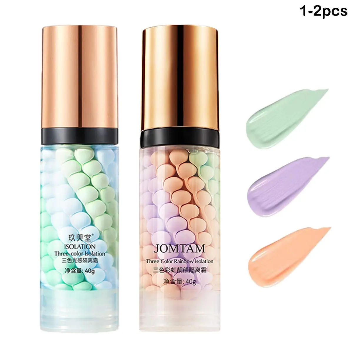 3-In-1 Color Correcting Primer SPF 50 UV, Brightening Glow Hydrating Moisturizing Oil Control Moisturizer Cream, Long-Lasting Makeup Base for Flawless Skin Tone Sunscreen Primer