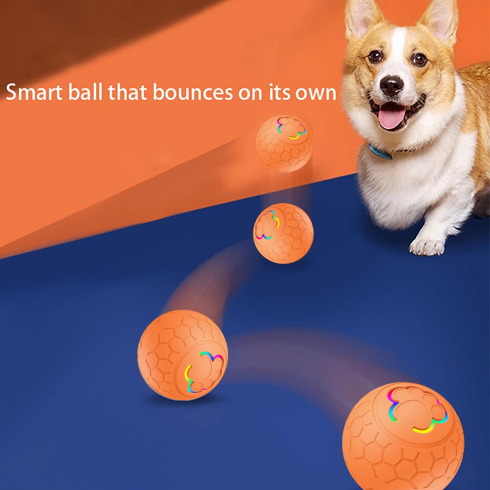 Smart Interactive Dog Toy, Automatic Rolling Ball, Interactive Training Ball, Bite-Resistant, Bounceable, Washable, Type-C Charging, for Small Medium Large Dogs