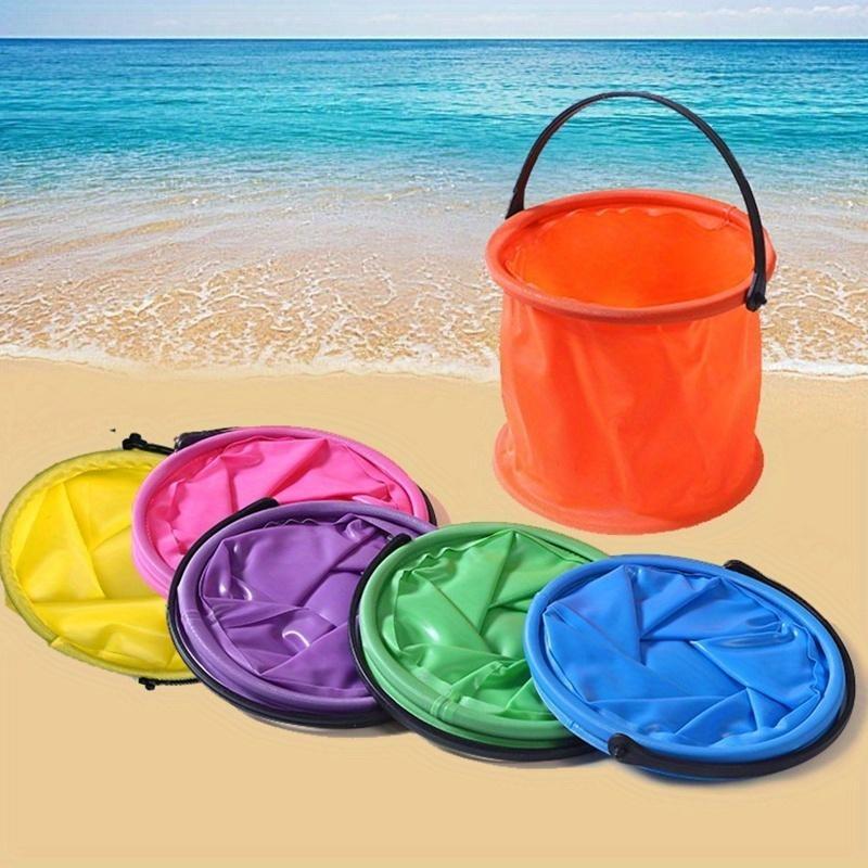 1pc Folding And Retractable Bucket Net Fishing Folding Bucket Tools & Home Improvement Small Bathroom Trash Can Foldable Bucket