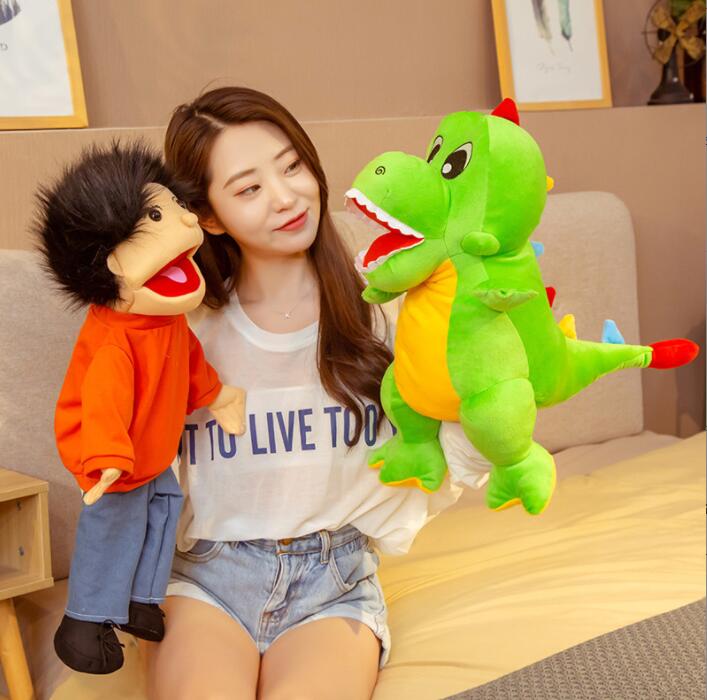 Scary Slappy Animal Hand Puppets - Dinosaur, Panda Plush Toys, Unisex Collectibles for Children's Theater Props, Kids' Gifts