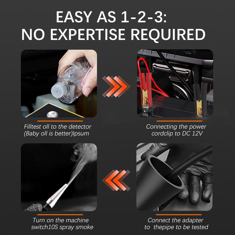 SOLARY Mini Smoke Leak Detector with Built-in Air Pump – Compact EVAP & Vacuum Leak Tester for 12V Cars, Trucks & Motorcycles SOLARY Mini Smoke Leak Detector with Built-in Air Pump – Compact EVAP & Vacuum Leak Tester for 12V Cars, Trucks & Motorcycles