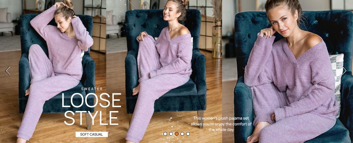 MEROKEETY Women's Lounge Sets 2025 Fall Fashion 2 Piece Outfits Sweater Pajama Set Fuzzy Loungewear Matching Winter Clothes