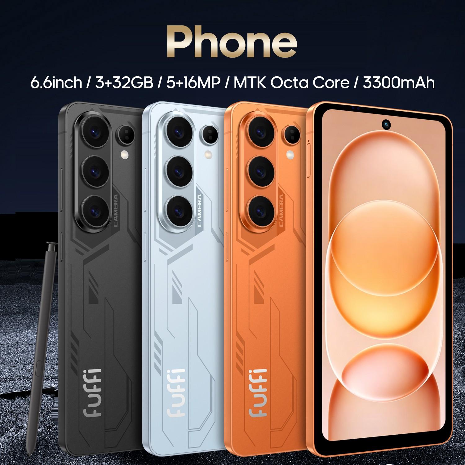 FUFFi-S26 Pro Smartphone, Octa-Core , 6.6-Inch Display, 3+32GB ROM, Dual Sim, 4g Network, High-Resolution Camera, Large Screen Smartphone, Android Mobile Smartphone, Android Phone, Android Cell Phone