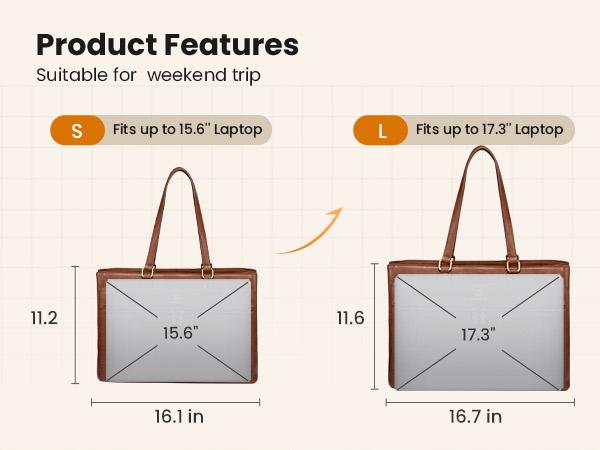 【NEW IN】LOVEVOOK Laptop Bag for Women,15.6 Inch Vintage Work Tote Bags for Women,Leather Teacher Bag,Large Handbag Computer Briefcase