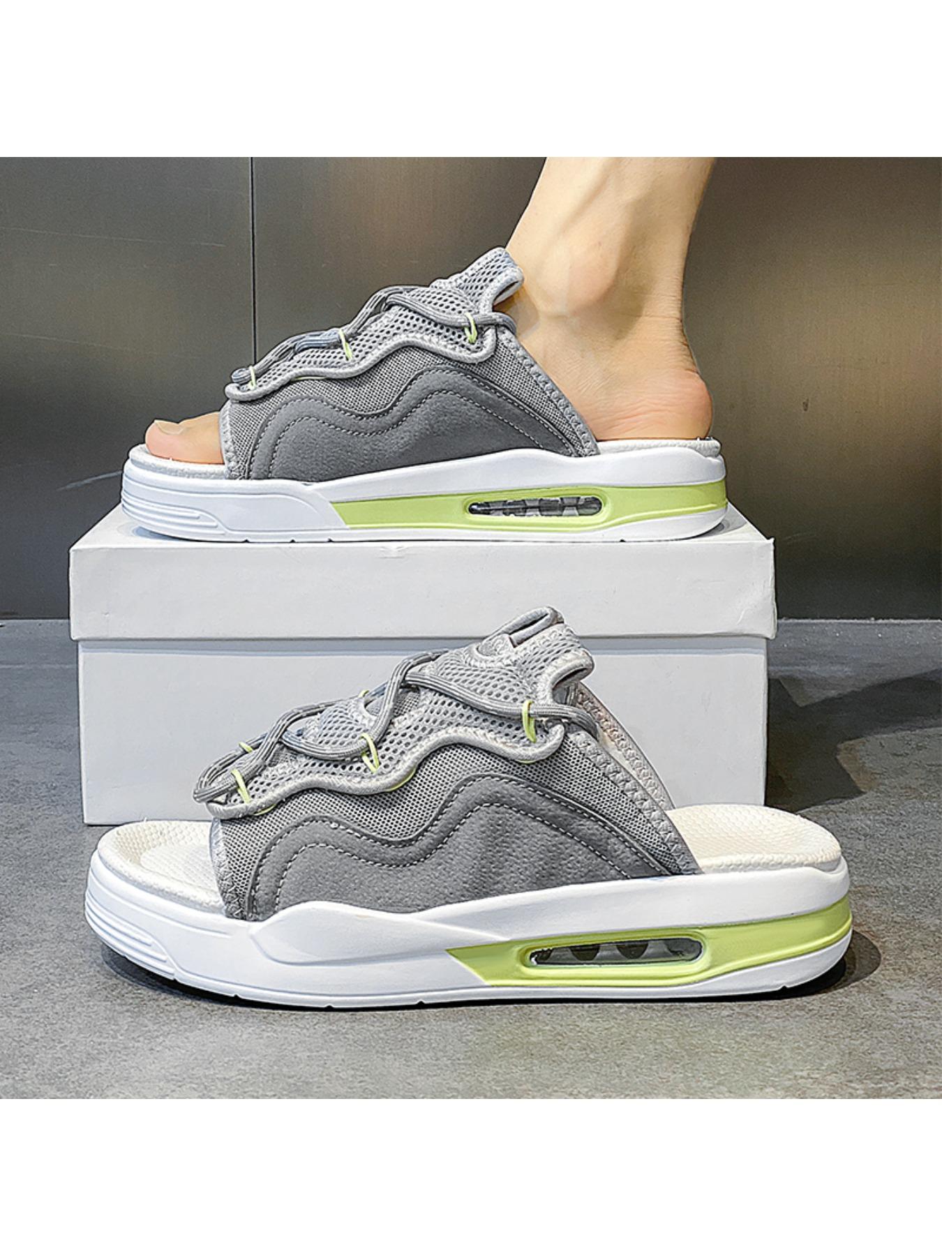 Summer thickened sandwich bottom slippers, fabric breathable sandals, fashion slippers men 's slippers