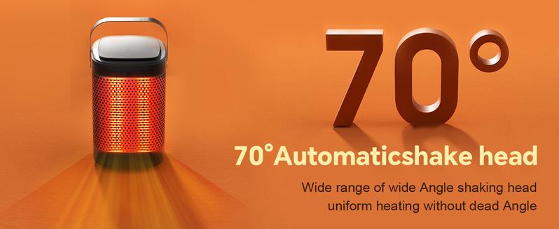 Portable Heater 1500W  12H Timer, Multi-Modes,  80° Oscillation, Overheat Protection PTC Fast Heating for Office Bedroom Home-5