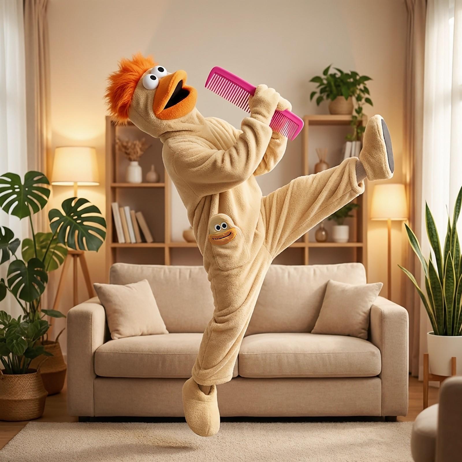 Cute Onesie Set, Warm Loose Comfortable Hooded Flannel Pajamas, Perfect for Casual Fun Parties, 3-Piece Set Includes Robe + Comb + Shoes