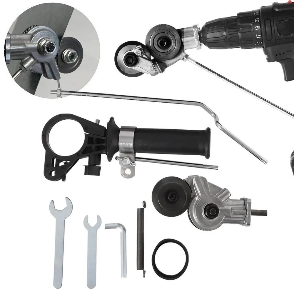 Professional Metal Cutting Drill Attachment Set - High-Efficiency Impact Drill Sheet Metal Cutter, Precision Tool for Auto Body Repair & Industrial Use, Slip-Resistant Grip, Alloy Blade, Quick-Cut System, Rust & Corrosion Resistant