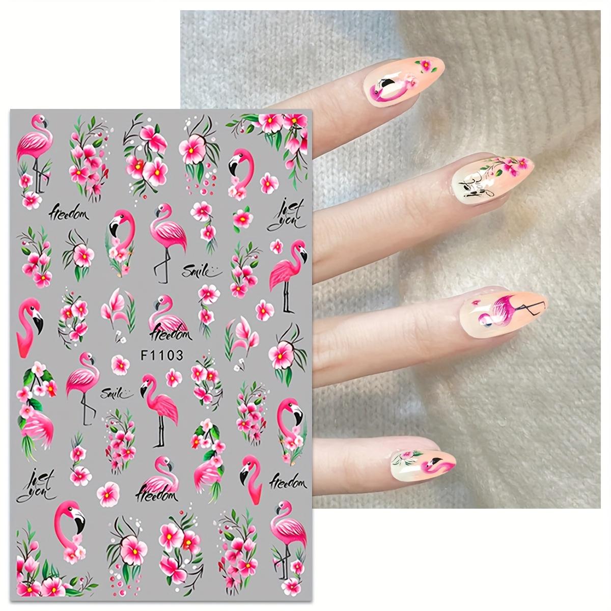 6pcs Spring Butterfly Nail Art Stickers, Glossy Finish, Self-Adhesive, Colorful Print, 3D, Single Use, Unscented, for Women and Girls