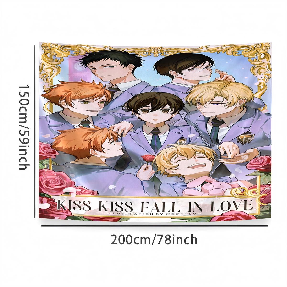 Ouran High School Host Club  Tapestry, Exquisite Patterns, Soft Fabrics, Perfect for Sofa or Bed Decoration, Comfortable Home Decoration, Bohemian Home Decoration