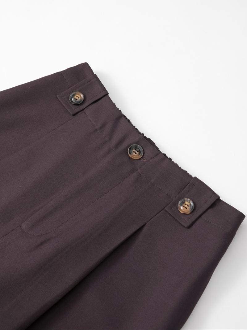 Women's High Waist Elastic Wide Leg Business Casual Pants, All-Season Long Trousers, Comfortable and Stylish Office Wear