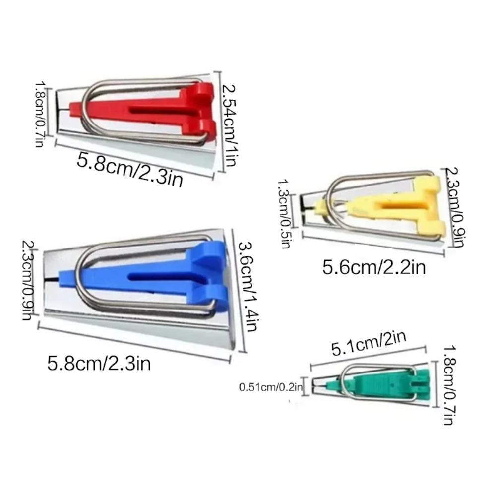 Adjustable Multi-Size Bias Tape Maker, DIY Sewing Foot Attachment, Non-Slip Hemming Tool, Quick Binding Folder, Easy Tape Maker, Presser Foot for Home Sewing, Craft Supplies, Bias Binding Kit, Sewing Accessories