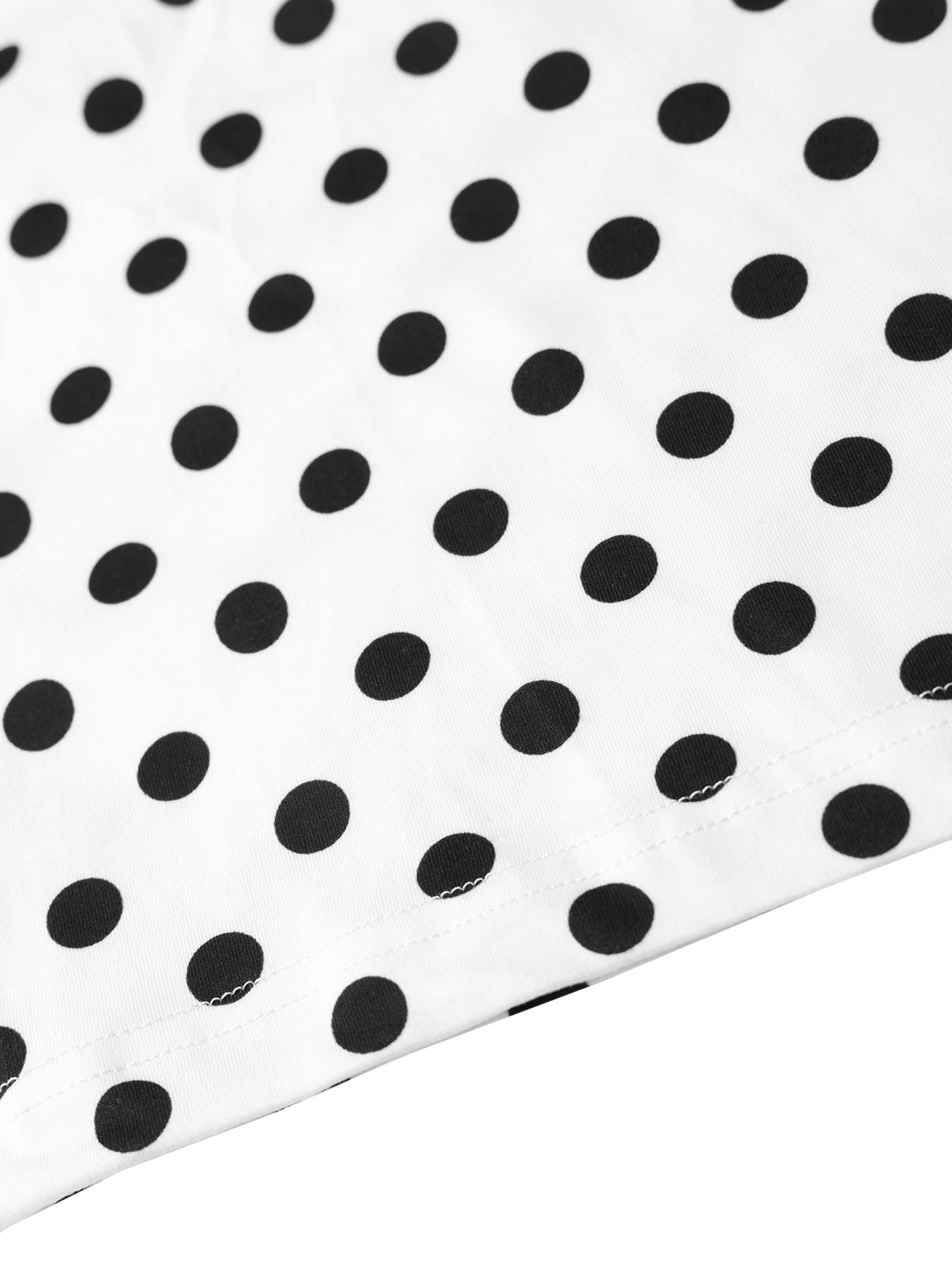 Summer Women's Elegant Polka Dot Stretch Fashion Casual Skirt, High Waist Fitted Long Design, Comfortable Knit Material, Perfect for Daily Wear