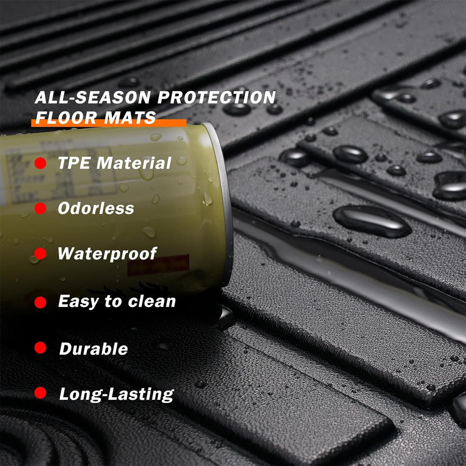 Canvcle Trunk Mat for Honda Civic 2016-2021 All Weather TPE Rear Cargo Liner Eco-Friendly & Scratch-Resistant Black TPE Protector