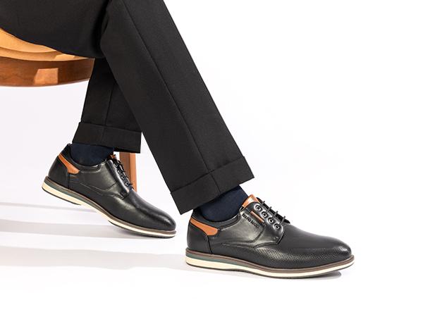 Bruno Marc Men's Wide Lace-Up Casual Dress Sneakers