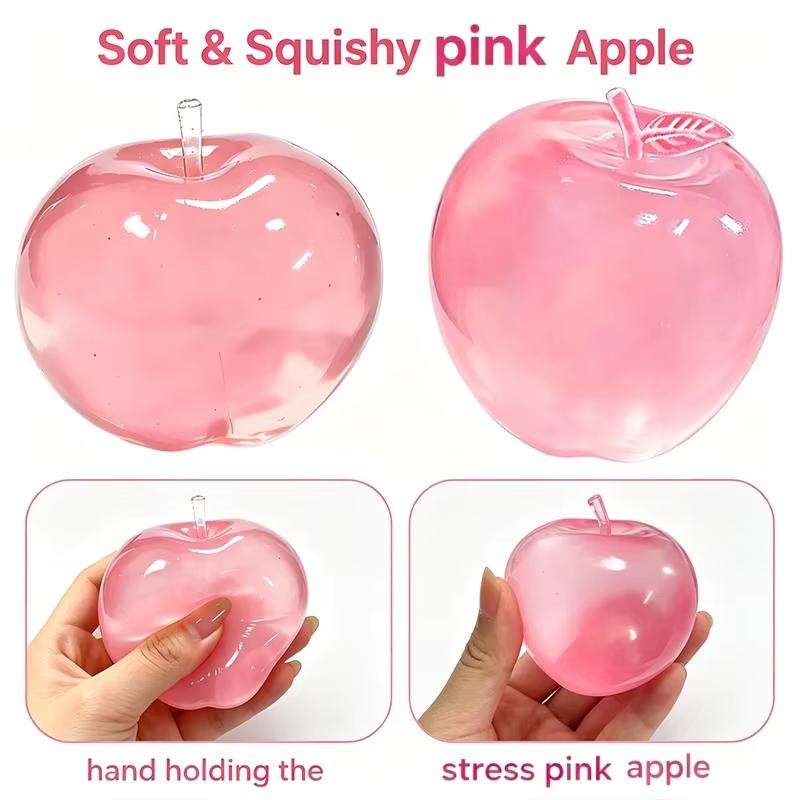 8Pcs Stress Relief Toy Gift Set, Cute Fruit, Ocean Block and Handmade Ball Shapes, Slow-Rebound Sensory Fidget Toys, Soft Squeeze Stress Relief Toys for Adults, Team Party Favors and Gifts (Random Colors)