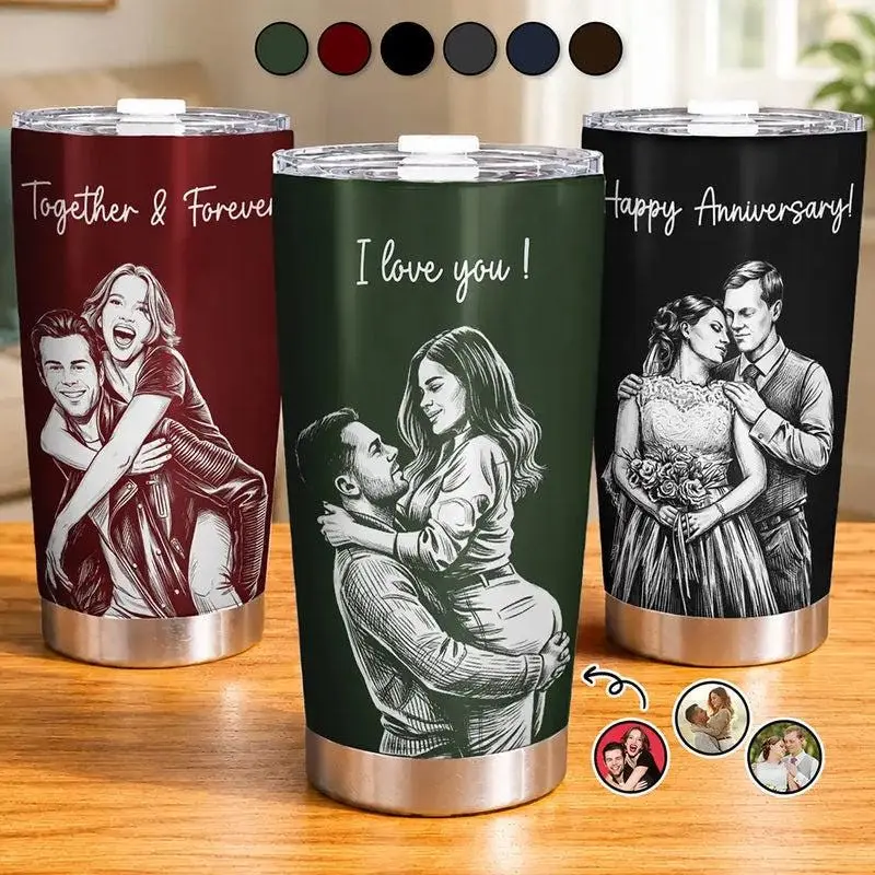Stainless Steel Travel Flask - Leakproof Flip Top Tumbler with Floral Print, Hidden Storage, Flexible Straw, Funny Design - Ideal for Office, Sport Use - Anniversary Birthday Gift for Bookish Individuals, Flasks, Water Bottles