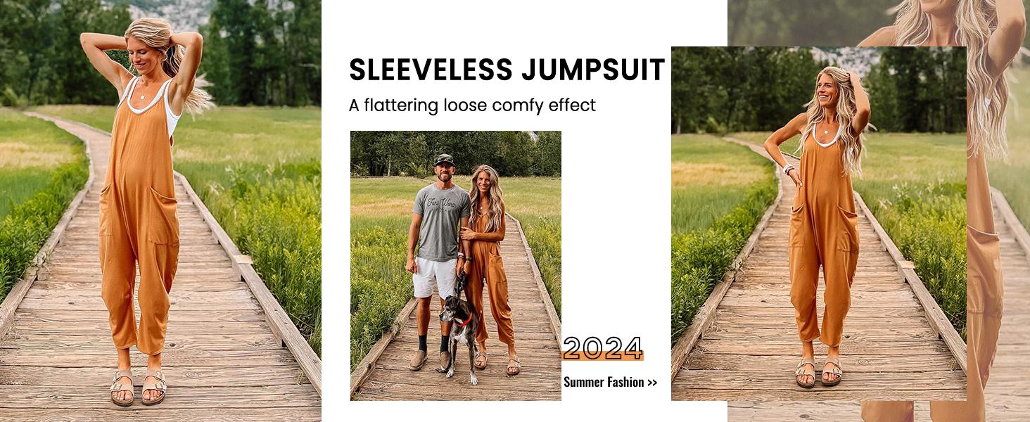 Naeduo Women's Y2K Jumpsuit Romper Stretchy Wide-Leg Harem Overalls with V-Neck Adjustable Straps Deep Pockets Casual Sleeveless Streetwear for Summer Basic Black Pants SpringStatements SpringStatements Naeduo Women's Y2K Jumpsuit Romper Stretchy Wide-Leg Harem Overalls with V-Neck Adjustable Straps Deep Pockets Casual Sleeveless Streetwear for Summer Basic Black Pants SpringStatements SpringStatements