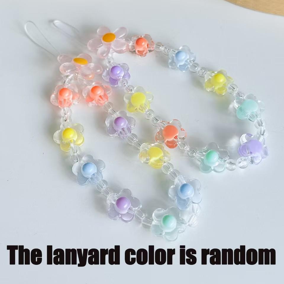 1pc Multicolor Cross Pattern Transparent Anti-Drop Phone Case with Lanyard, Compatible with iPhone 11/12/13/14/15/16 Series, Fashionable Design