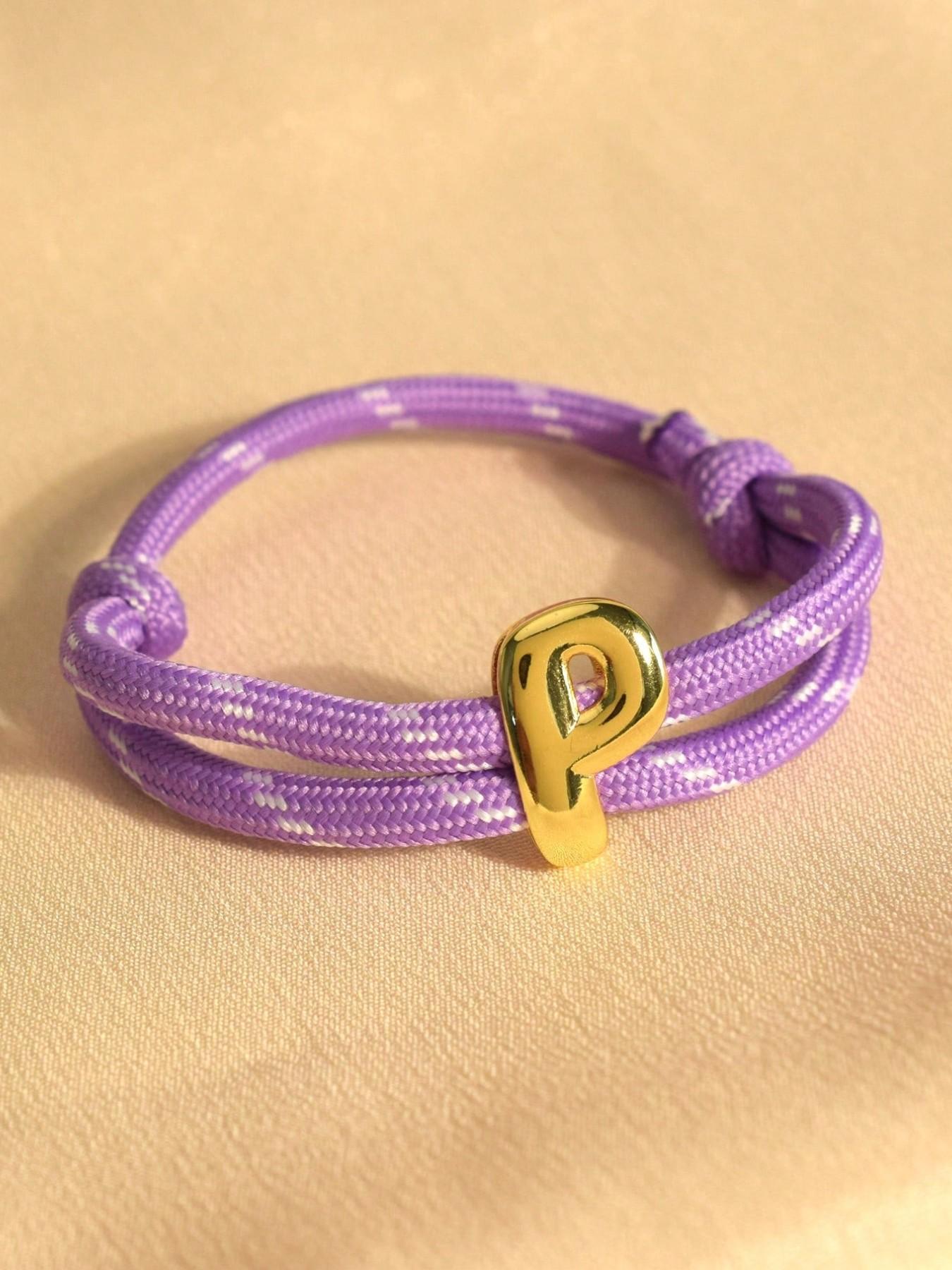 Dopamine Colorful Rope 26 Letters Bracelet, Handwoven Wristband for Men and Women, Unisex Fashion Accessory, Unique Gift Idea