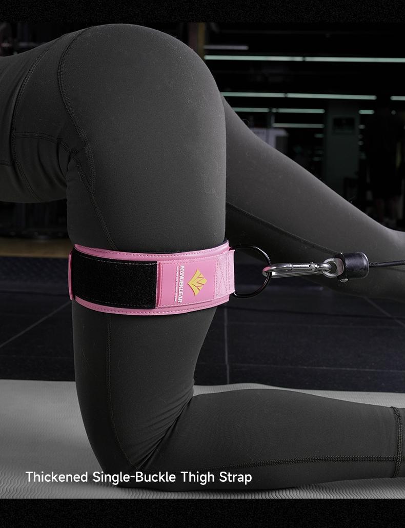 Manueklear Fitness Ankle & Wrist Strap, 6mm Sbr Cushion, Velcro Double Buckles, Universal for Ankle Wrist Thigh, Comfortable for Workout Gym Training