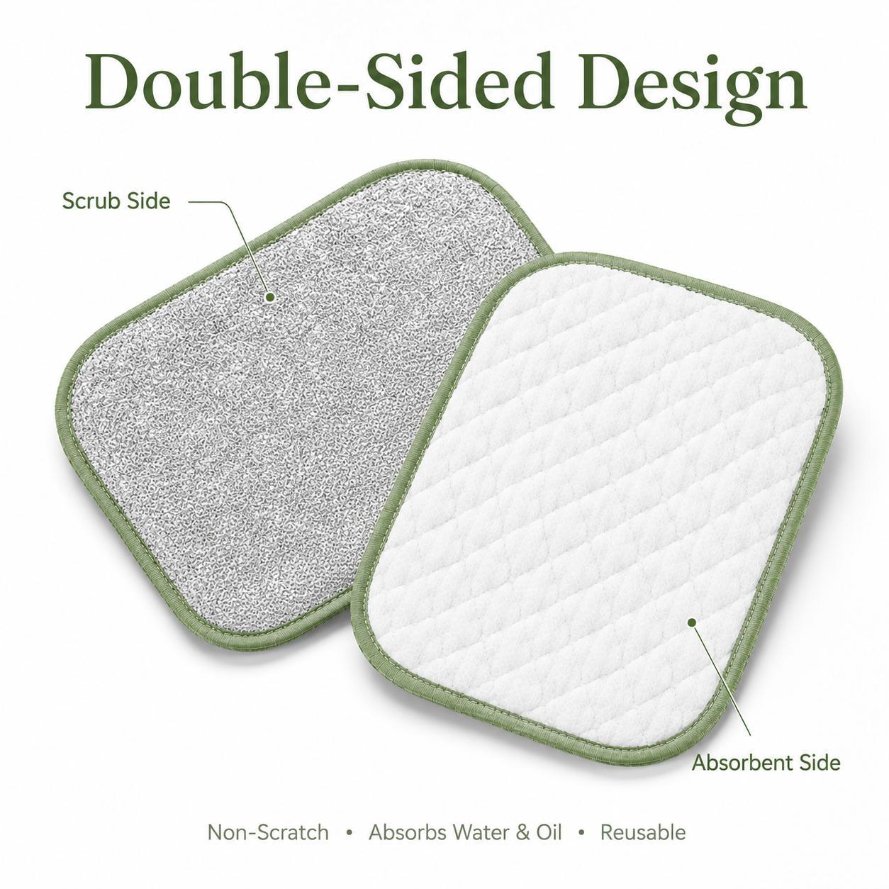 10-Pack Reusable Wire Dishcloths, Multipurpose Non-Scratch Scrubber Cleaning Cloths for Dishes, Pots, Pans, Kitchen Sinks, Stovetops, Glass & Camping, Wet/Dry Double-Sided, Assorted Colors