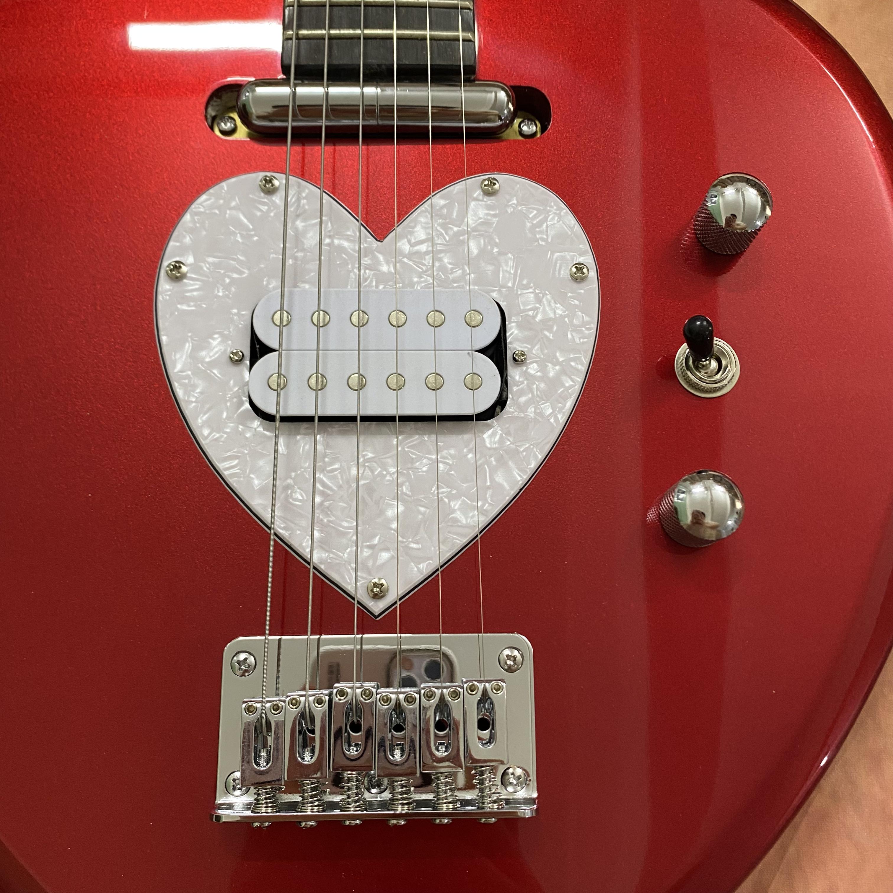 Red Heart Shaped Electric Guitar Fast Shipping from US Warehouse